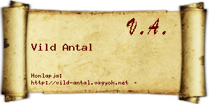Vild Antal névjegykártya